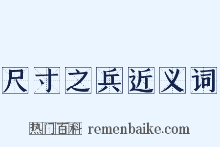 尺寸之兵近义词是什么意思的图片